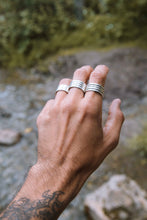 Load image into Gallery viewer, Sterling silver rings for males. Simple yet manly