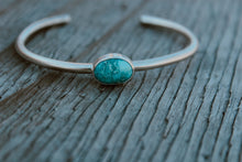 Load image into Gallery viewer, White Water Turquoise Stacking Cuff
